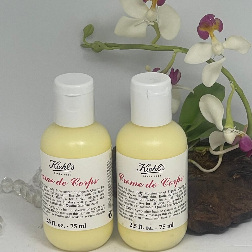 2x Kiehl's Creme de Corps All Over Body Moisturizer - 2.5 oz - Factory Sealed - Picture 2 of 3